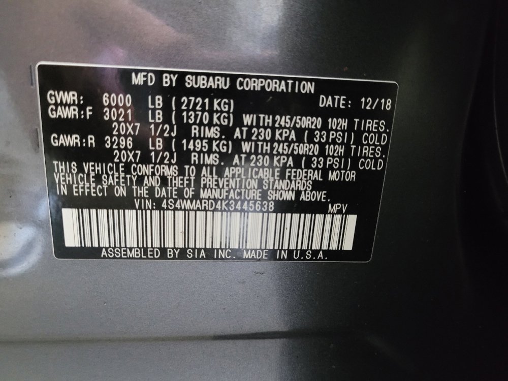 Used 2019 Subaru Ascent Touring image 33