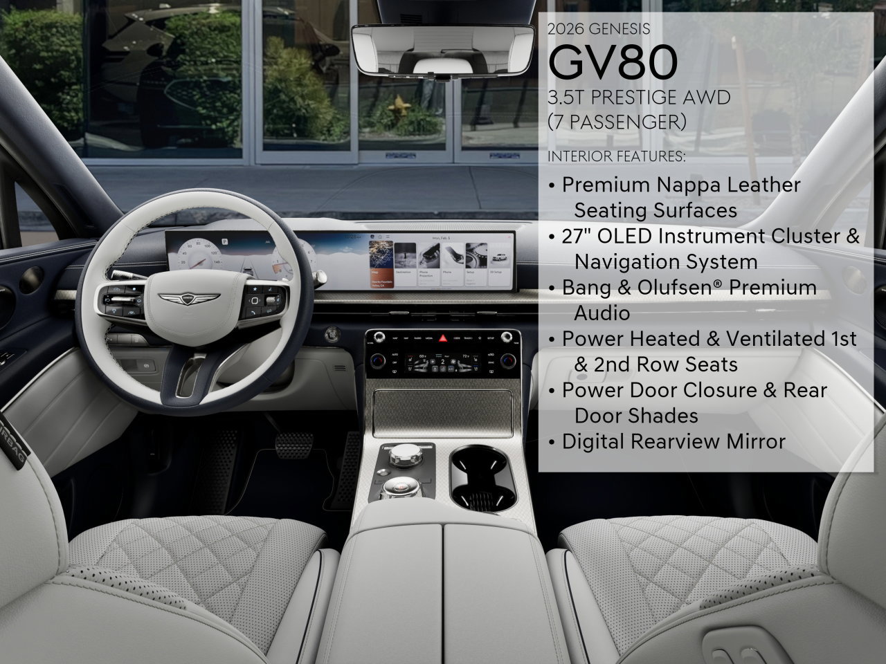 New 2026 Genesis GV80 3.5T Prestige AWD/4WD image 17