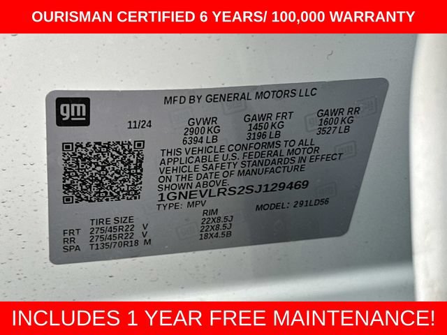 Used 2025 Chevrolet Traverse RS w/ LPO, Cargo Package AWD/4WD image 31