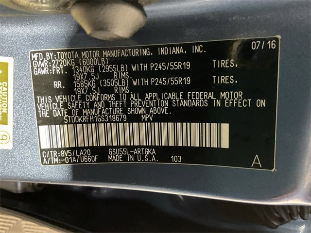 Used 2016 Toyota Highlander Limited image 39