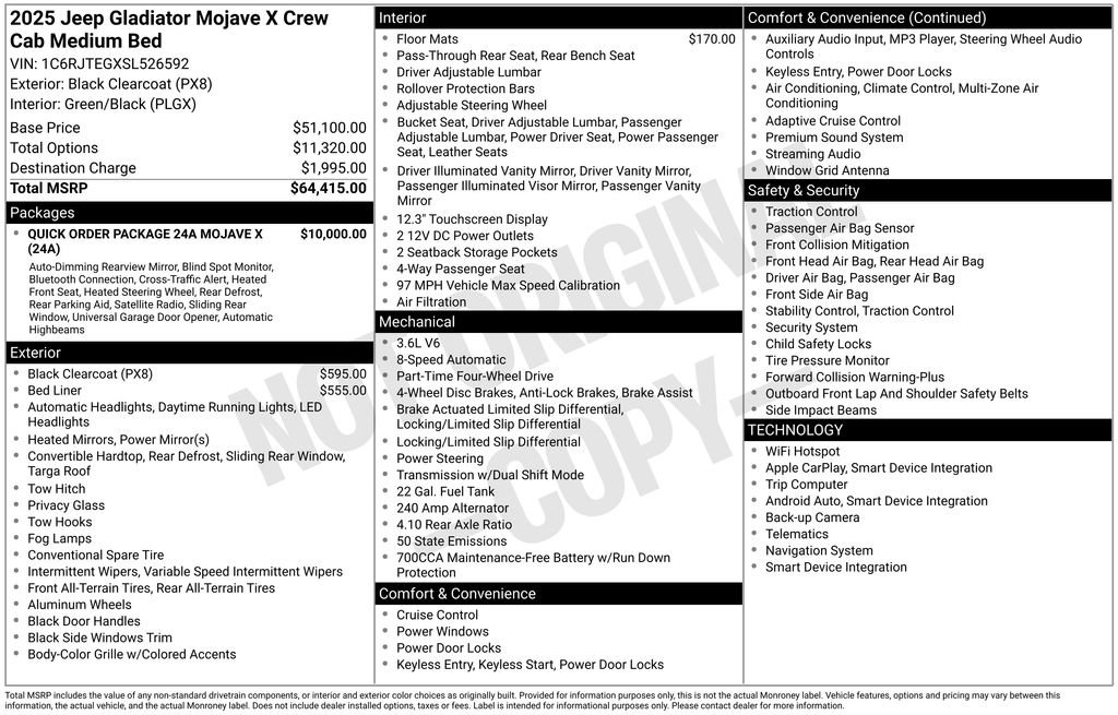 Used 2025 Jeep Gladiator Mojave image 10