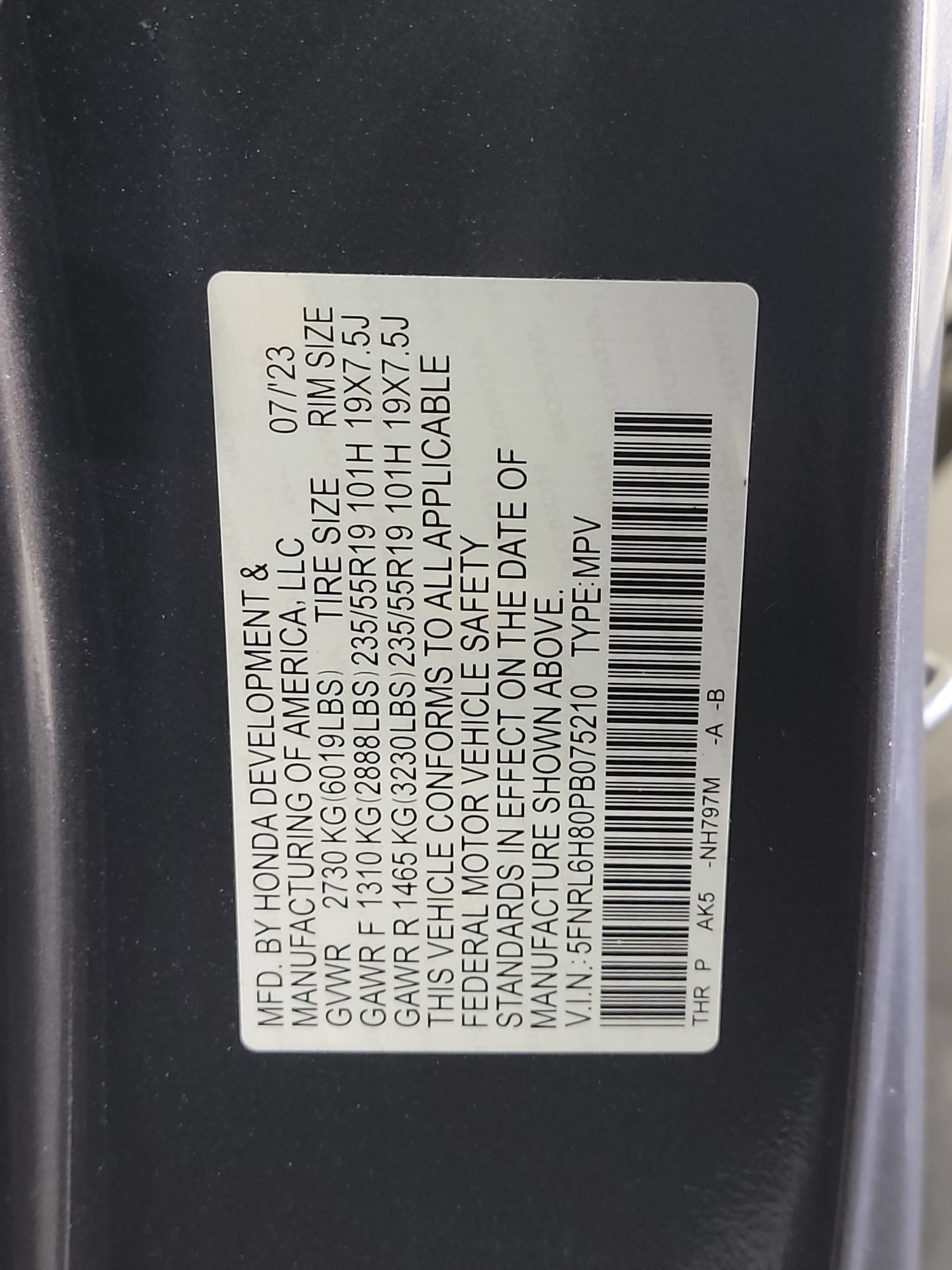 Certified 2023 Honda Odyssey Touring image 33