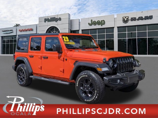 Certified 2023 Jeep Wrangler Unlimited Sport