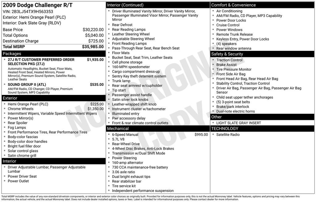 Used 2009 Dodge Challenger R/T RWD image 5