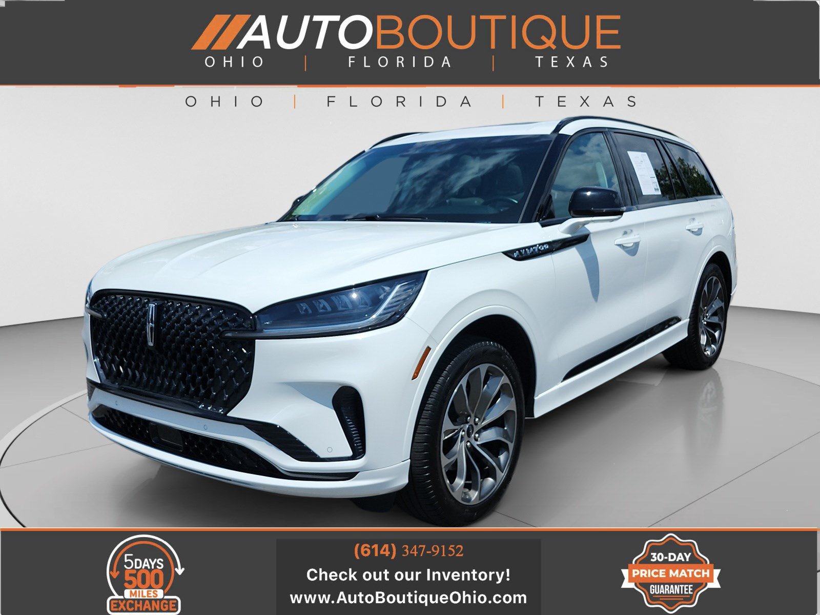 Used 2025 Lincoln Aviator AWD w/ Jet Appearance Package
