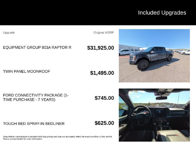 Used 2026 Ford F150 Raptor w/ Equipment Group 803A Raptor R AWD/4WD image 5