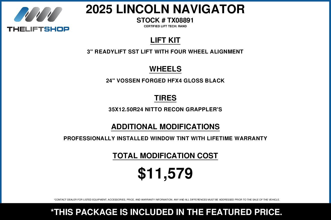 Used 2025 Lincoln Navigator L Reserve w/ Jet Appearance Package AWD/4WD image 2