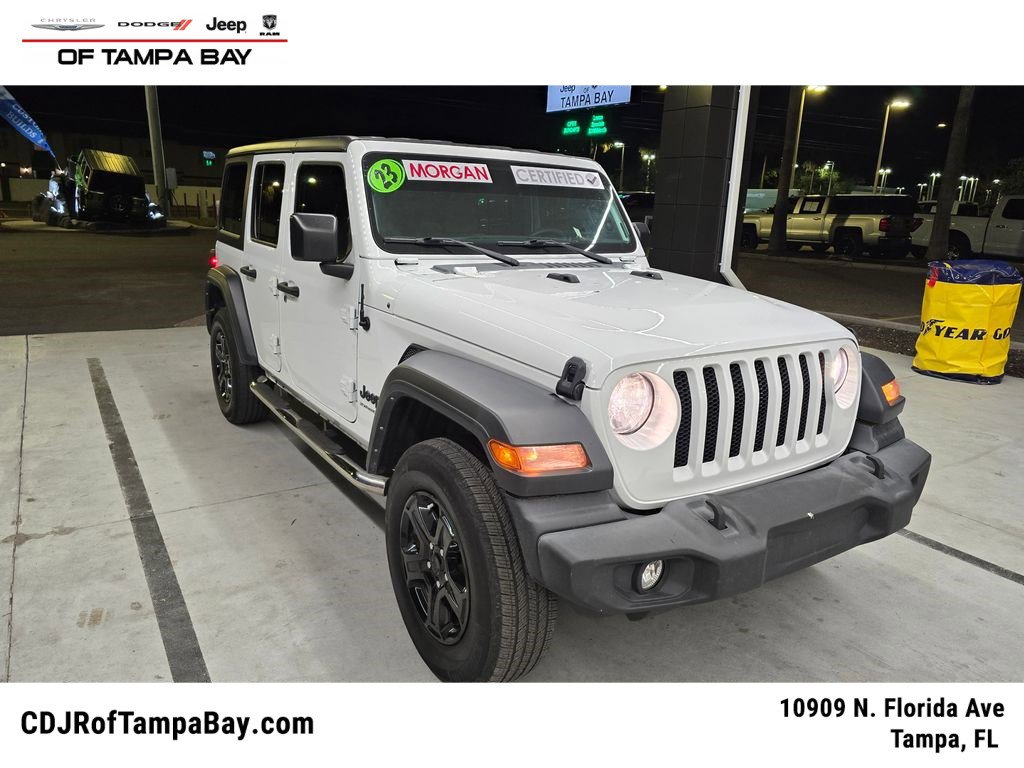 Certified 2023 Jeep Wrangler Unlimited Sport AWD/4WD image 1