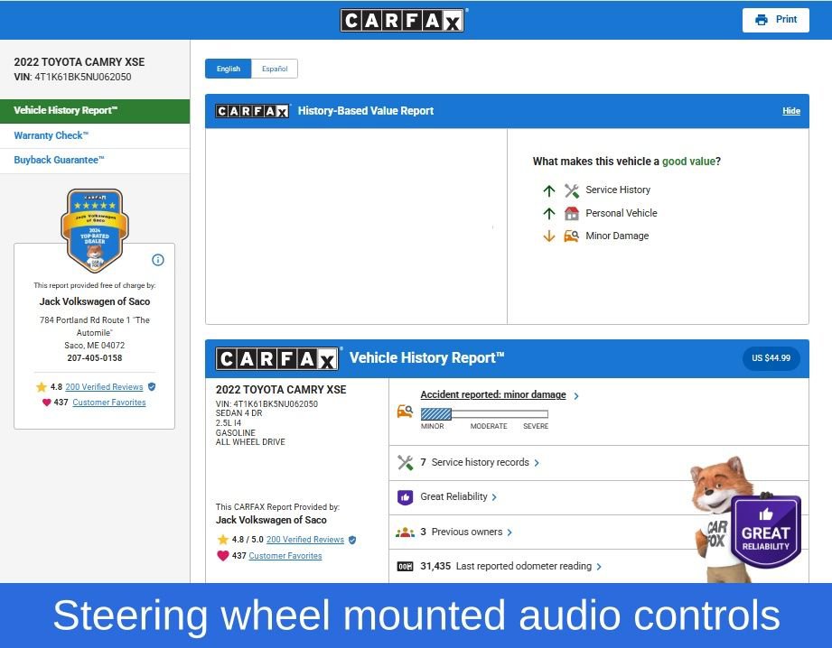 Used 2022 Toyota Camry XSE image 9