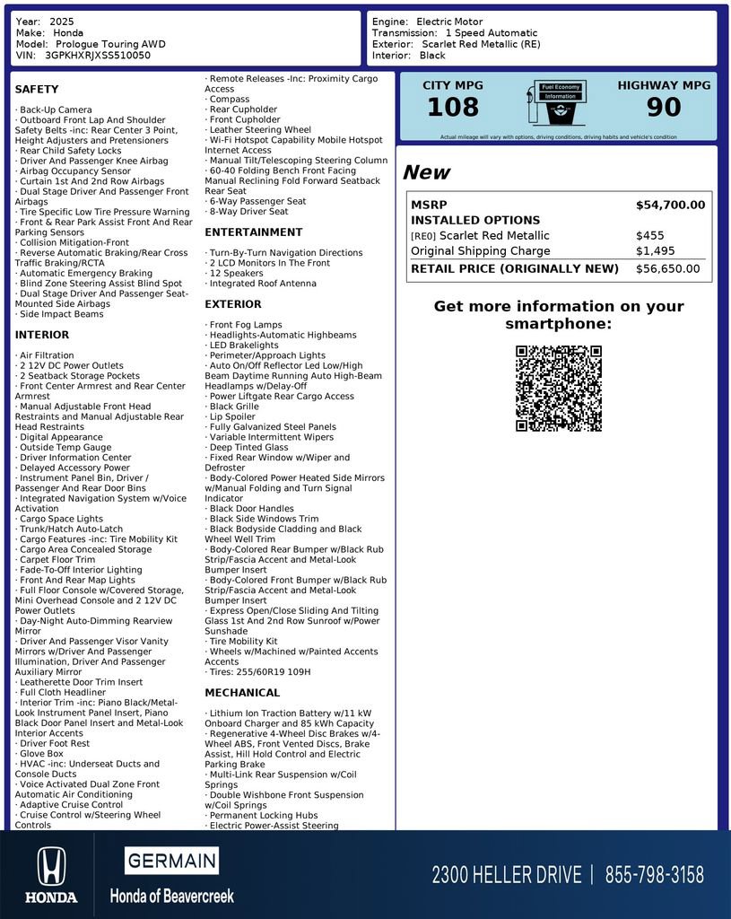 Used 2025 Honda Prologue Touring image 31