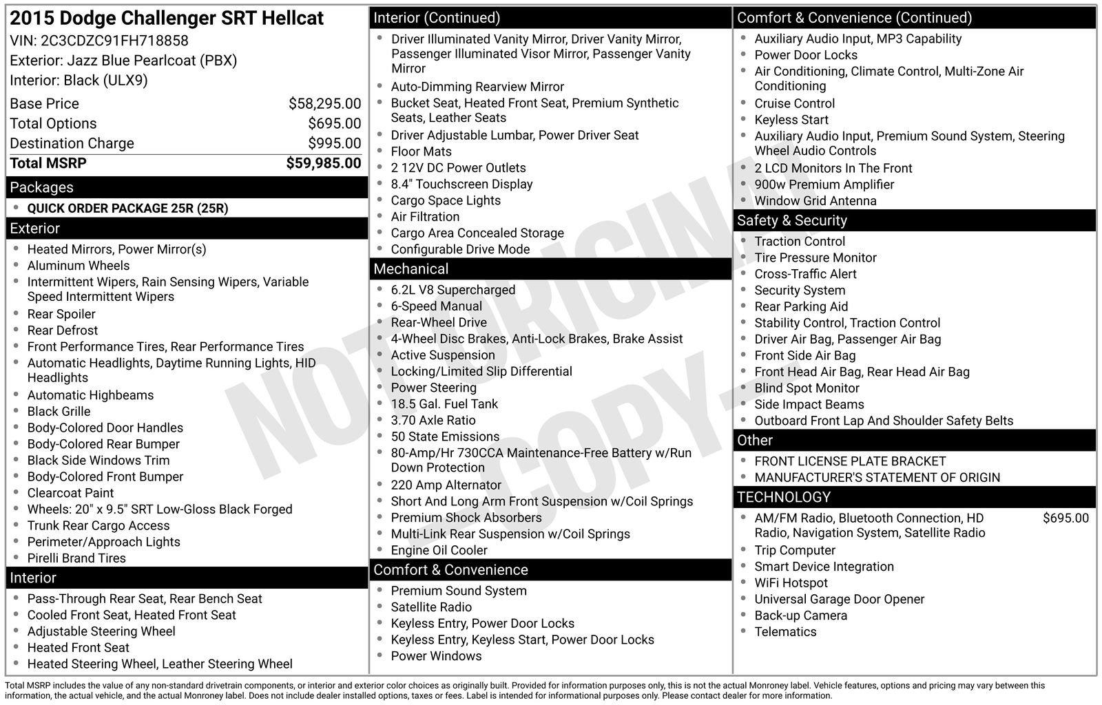 Used 2015 Dodge Challenger SRT Hellcat image 4