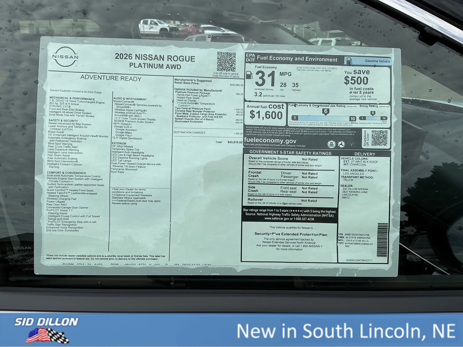 New 2026 Nissan Rogue Platinum w/ Platinum Premium Package image 13