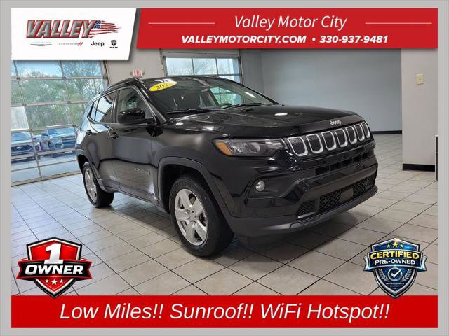 Certified 2022 Jeep Compass Latitude w/ Sun and Sound Group AWD/4WD 360° Tour