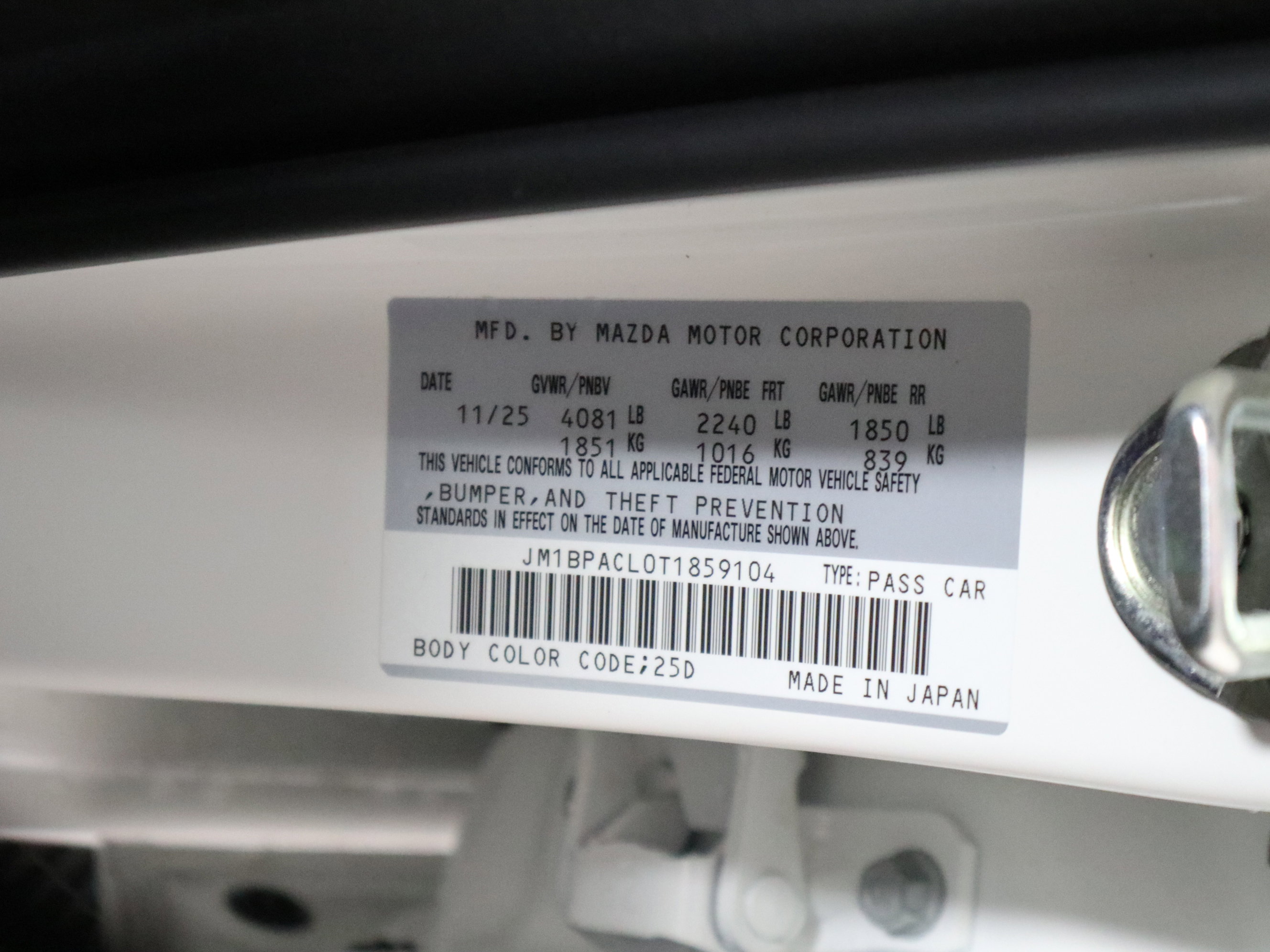 New 2026 MAZDA MAZDA3 2.5 S Sedan w/ Preferred Pkg image 33