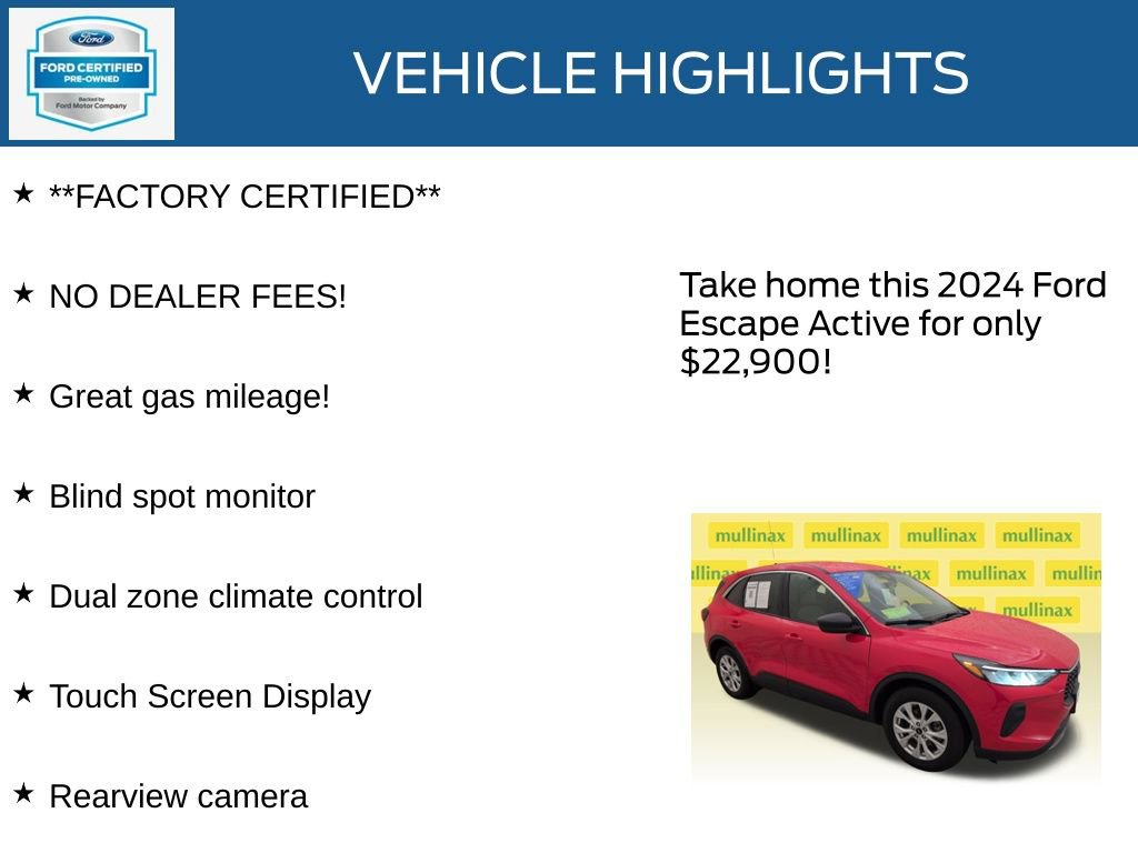 Used 2024 Ford Escape Active image 12