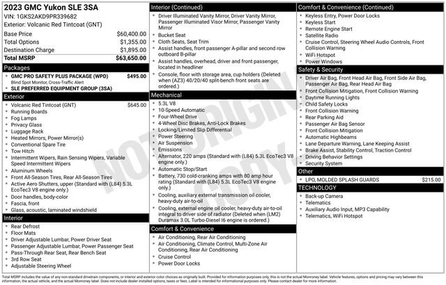 Used 2023 GMC Yukon SLE w/ Gmc Pro Safety Plus Package image 4