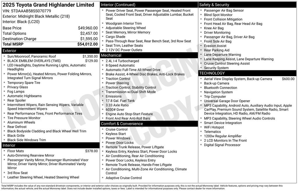 Used 2025 Toyota Grand Highlander AWD image 13