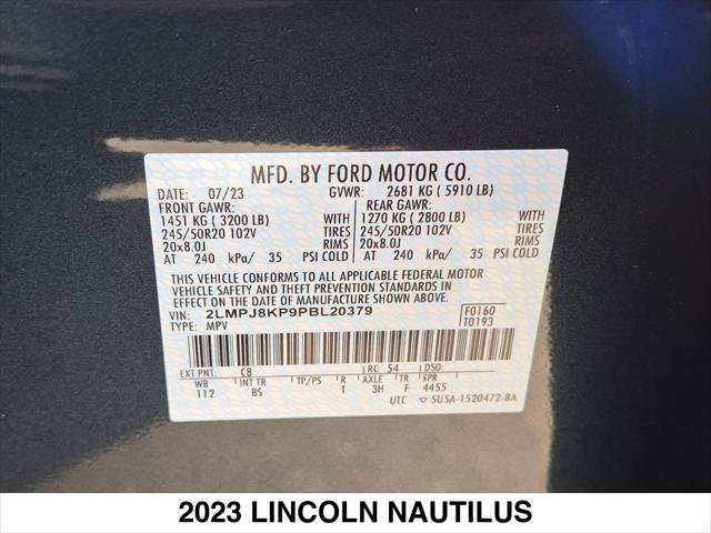 Certified 2023 Lincoln Nautilus Reserve w/ Equipment Group 201A AWD/4WD image 28