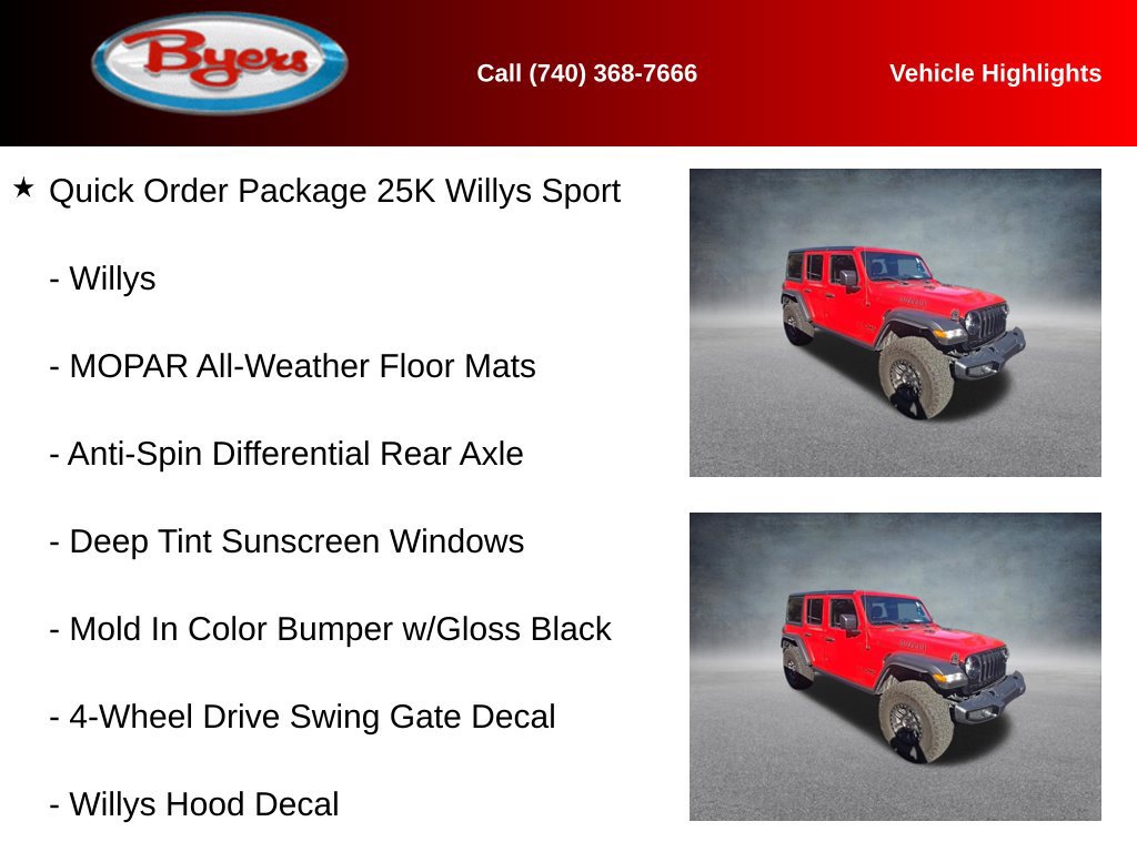 Used 2023 Jeep Wrangler Unlimited Sport AWD/4WD image 13