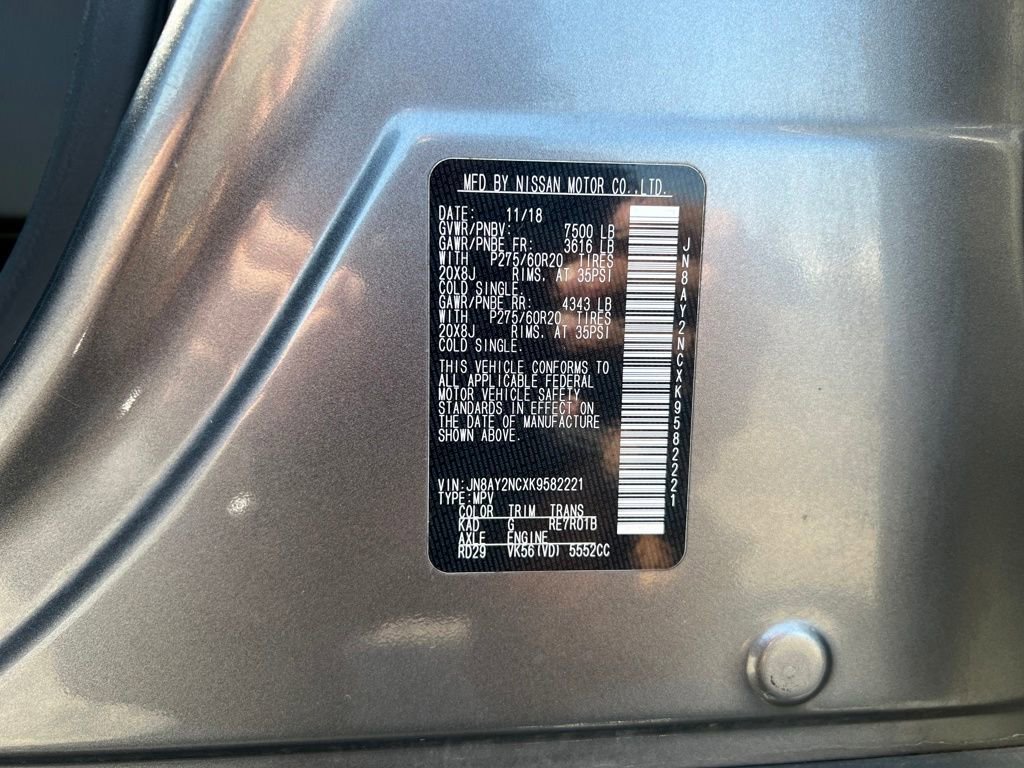 Used 2019 Nissan Armada SL w/ Premium Package image 39