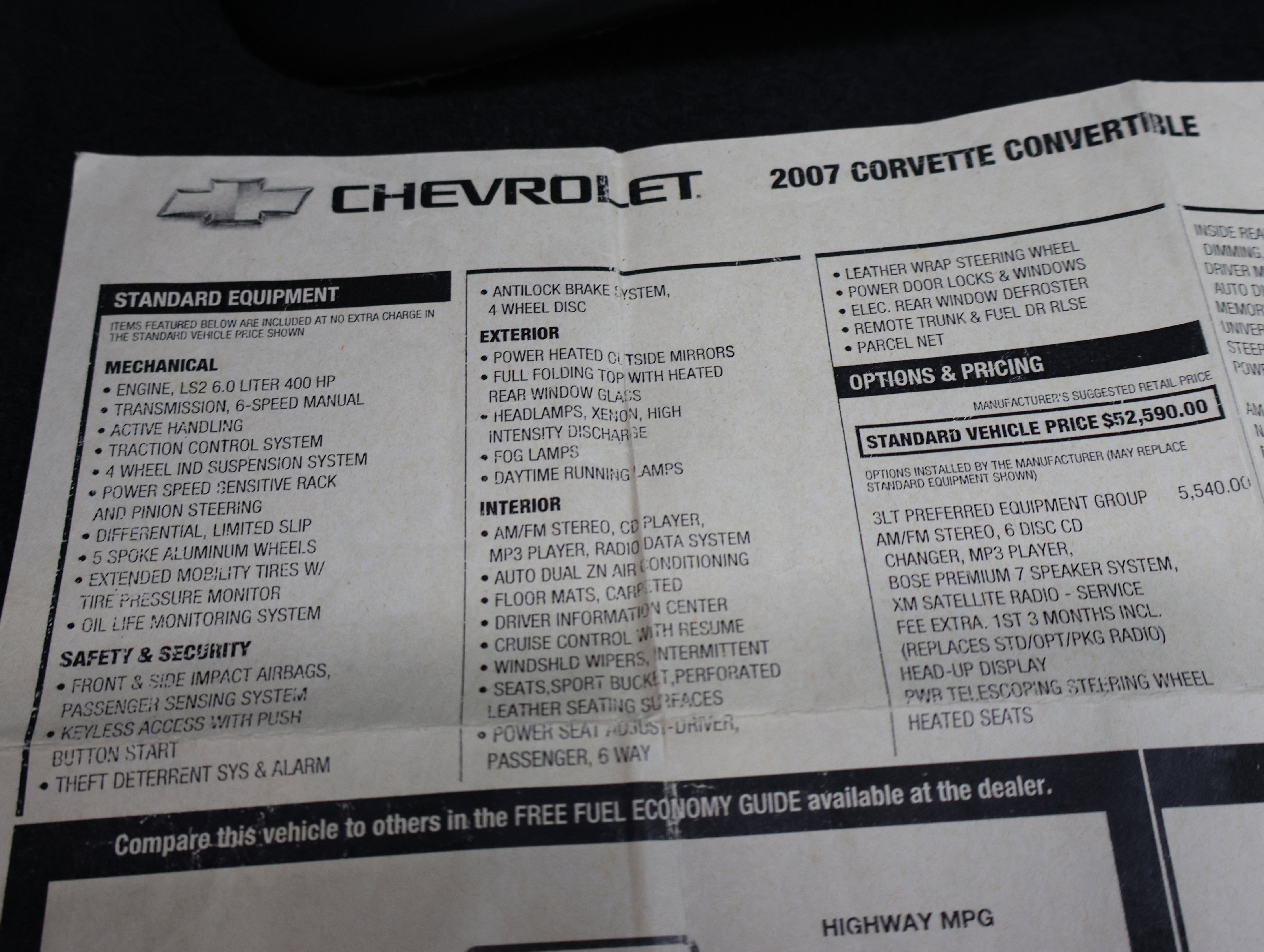 Used 2007 Chevrolet Corvette Convertible w/ Preferred Equipment Group image 24