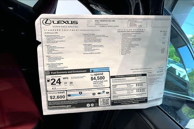 New 2026 Lexus NX 350 AWD w/ Accessory Package (2T) image 14