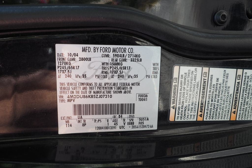 Used 2005 Mercury Mountaineer AWD image 6