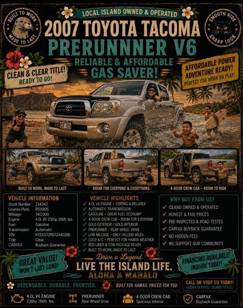 Used 2007 Toyota Tacoma PreRunner