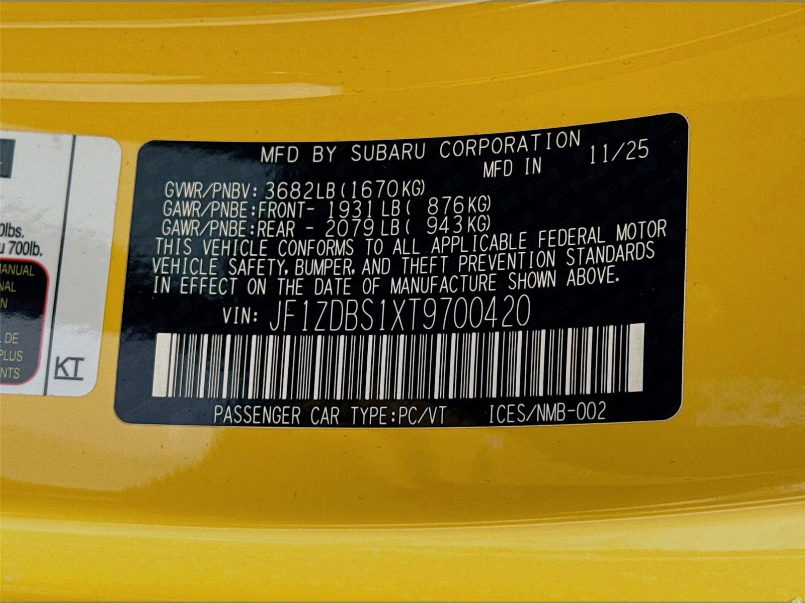 New 2026 Subaru BRZ tS image 33