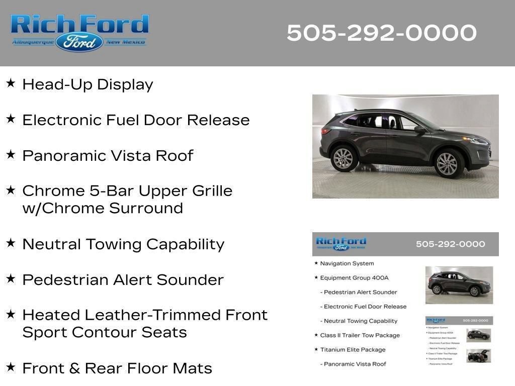 Used 2021 Ford Escape Titanium w/ Titanium Elite Package AWD/4WD image 50