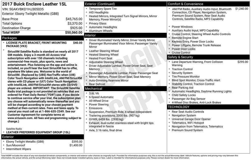 Used 2017 Buick Enclave Leather image 4