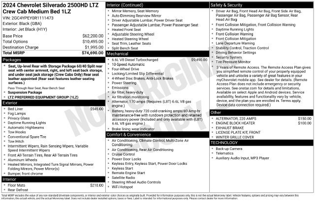 Used 2024 Chevrolet Silverado 2500 LTZ AWD/4WD image 2