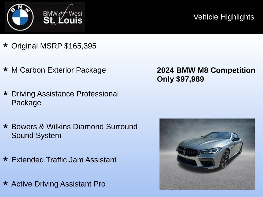 Used 2024 BMW M8 Competition w/ M Carbon Exterior Package AWD/4WD image 8