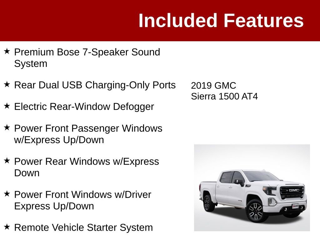 Used 2019 GMC Sierra 1500 AT4 w/ AT4 Premium Package AWD/4WD image 4