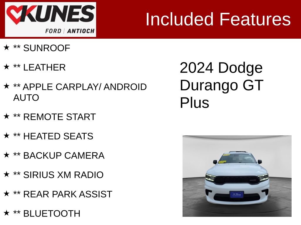 Used 2024 Dodge Durango GT AWD/4WD image 3