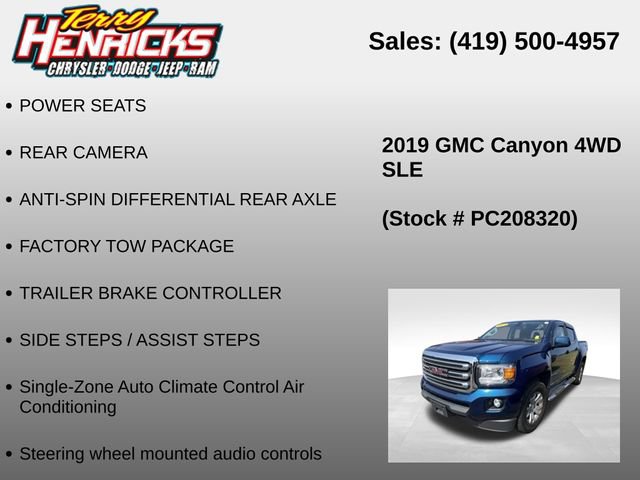 Used 2019 GMC Canyon SLE w/ SLE Convenience Package AWD/4WD image 12