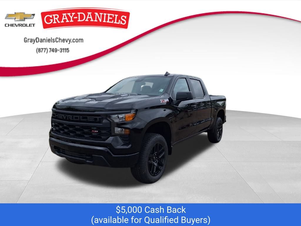 New 2026 Chevrolet Silverado 1500 Custom Trail Boss w/ Turbomax Blackout Package