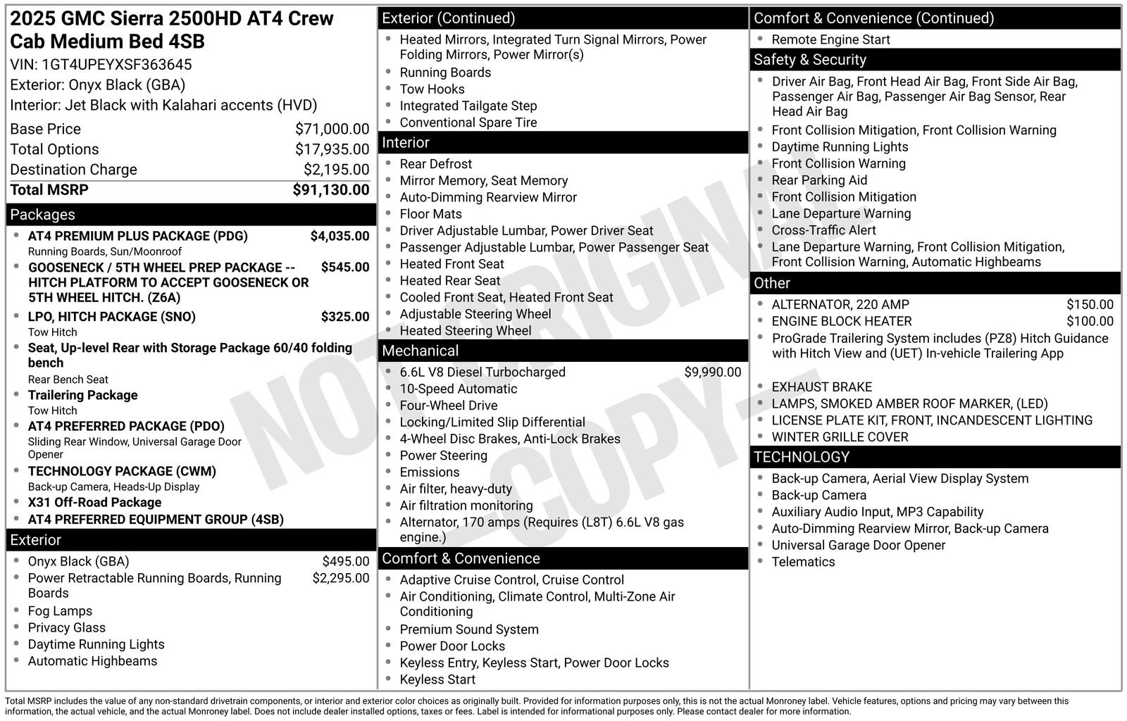 Certified 2025 GMC Sierra 2500 AT4 w/ AT4 Premium Plus Package image 38