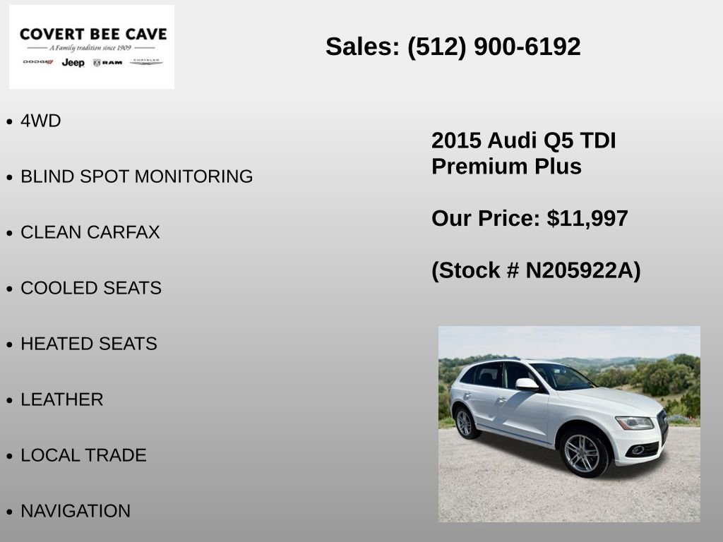 Used 2015 Audi Q5 TDI Premium Plus w/ Technology Package AWD/4WD image 6