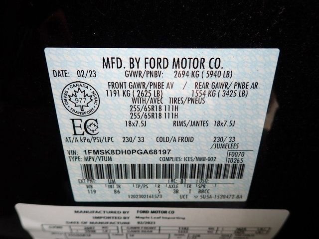 Used 2023 Ford Explorer XLT AWD/4WD image 22