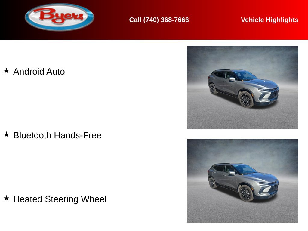Used 2024 Chevrolet Blazer RS w/ LPO, Floor Liner Package FWD image 12