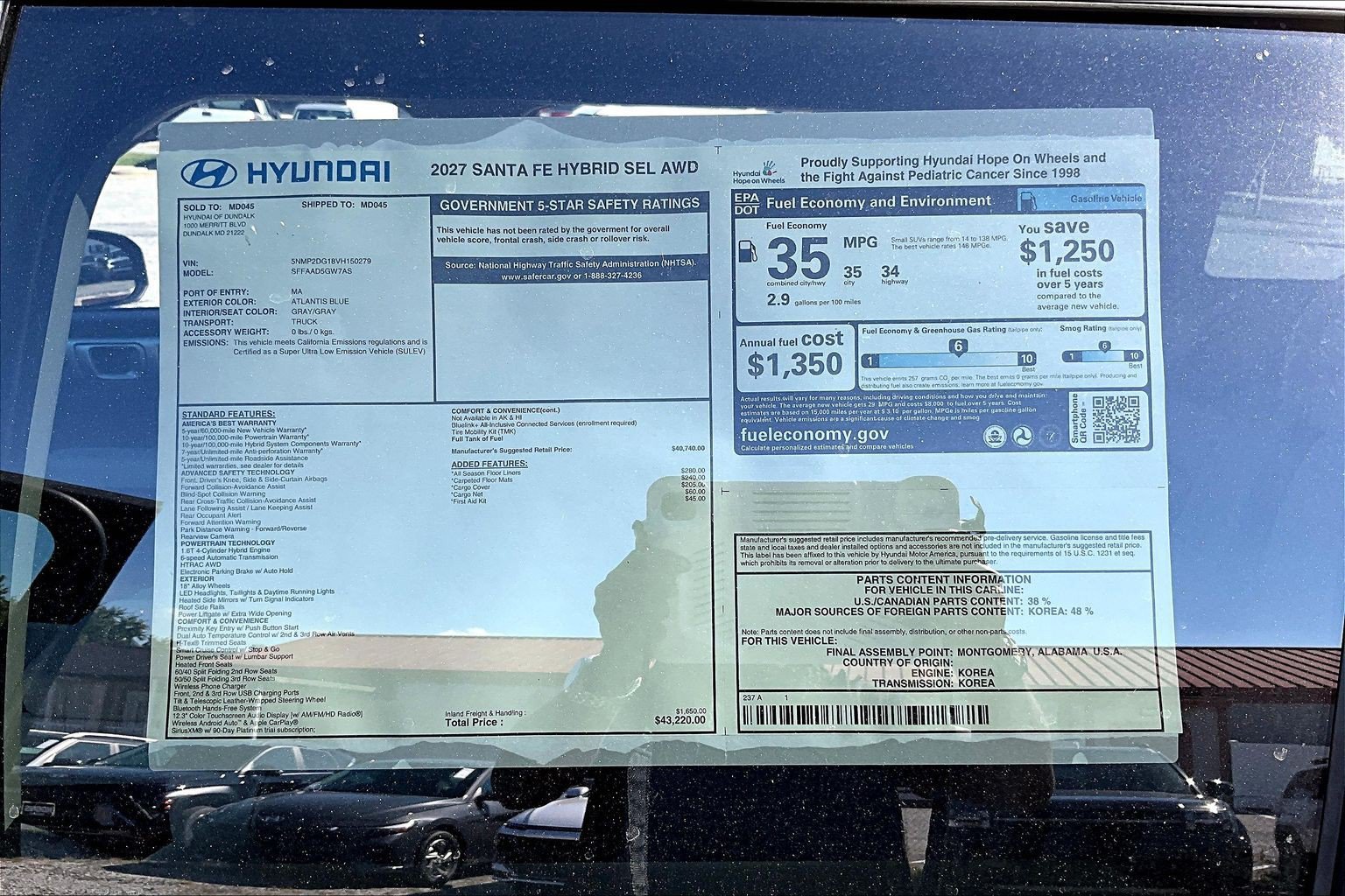New 2027 Hyundai Santa Fe SEL AWD/4WD image 14