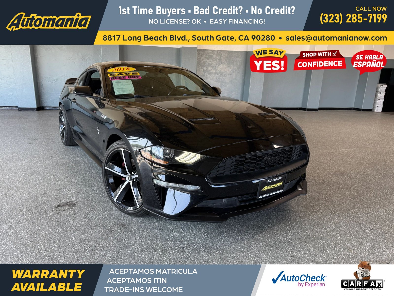 Used 2018 Ford Mustang Coupe w/ Black Accent Pkg