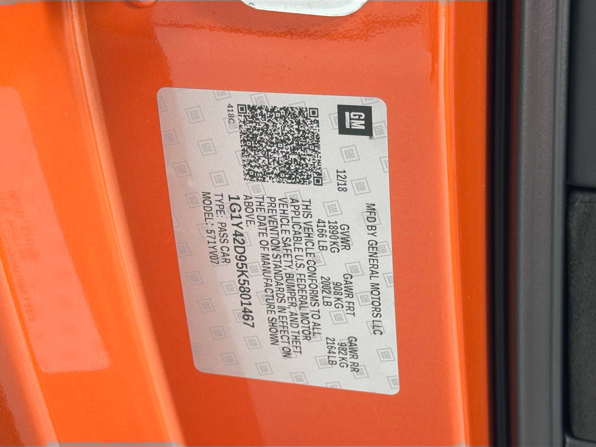 Used 2019 Chevrolet Corvette ZR1 RWD image 28