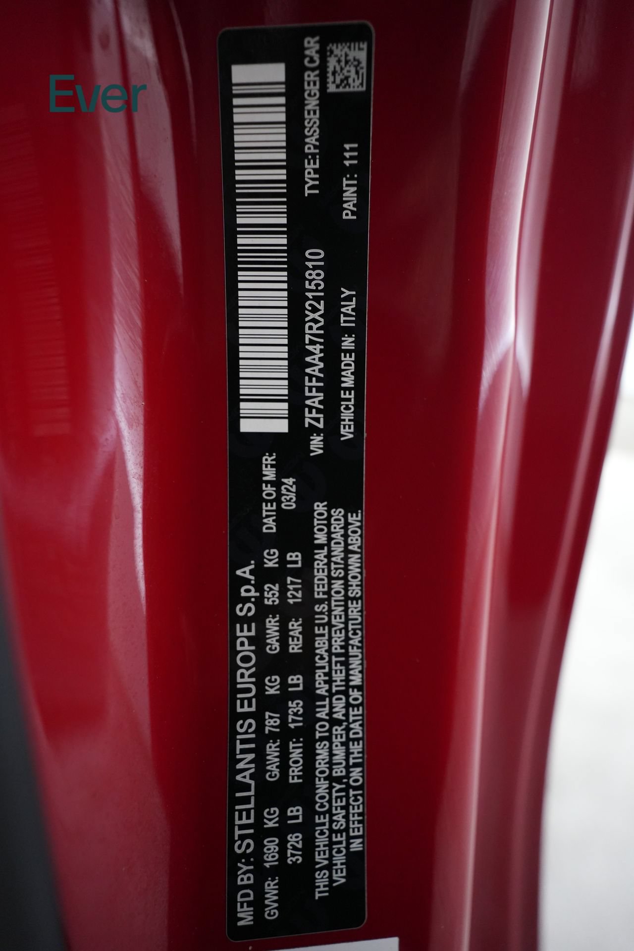 Used 2024 FIAT 500 e (RED) FWD image 28