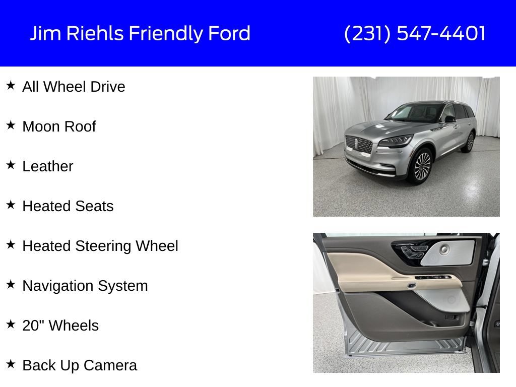 Used 2023 Lincoln Aviator Reserve w/ Equipment Group 201A AWD/4WD image 6