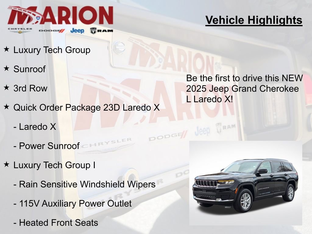 New 2025 Jeep Grand Cherokee L Laredo w/ Luxury Tech Group I image 5