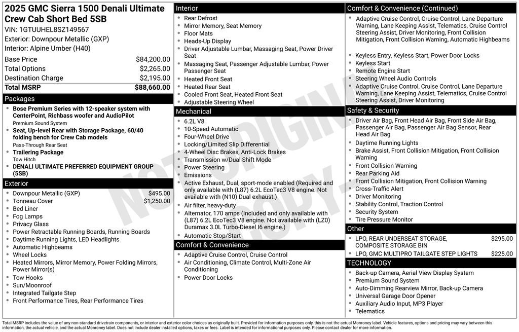 Used 2025 GMC Sierra 1500 Denali Ultimate image 2