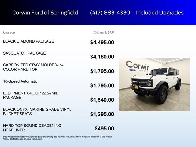 Certified 2025 Ford Bronco Big Bend w/ Black Diamond Package AWD/4WD image 6