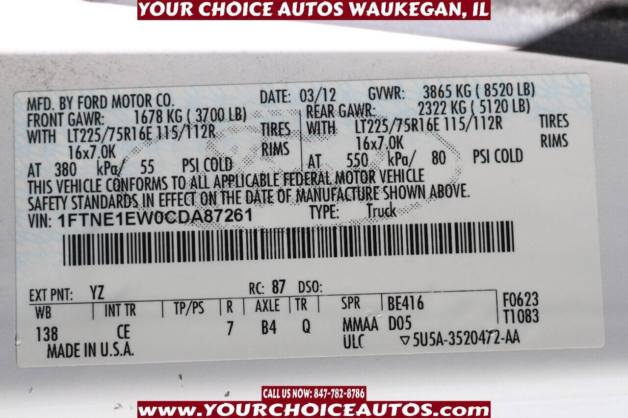 Used 2012 Ford E-150 and Econoline 150 w/ PWR Group image 36